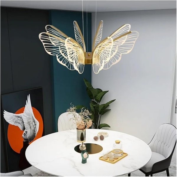 Luxury Gold Acrylic Butterfly Chandelier