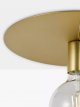 Flush Pendant Ceiling Light, Gold